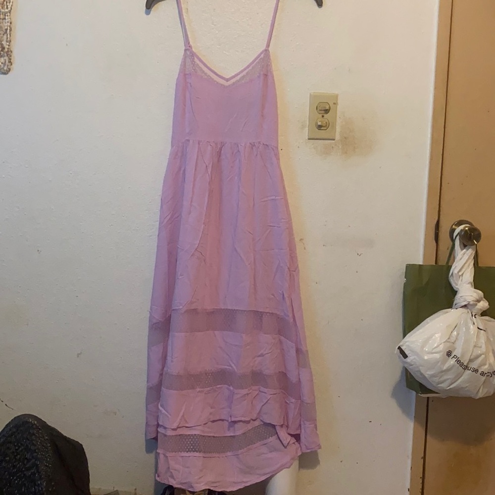 Ali & Kris High-Lo Lavender Midi Dress (L)